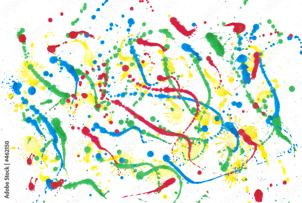 colourfull splats of watercolour paint colourfull splats of watercolour paint