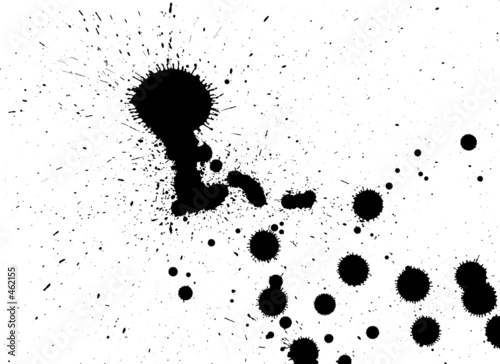splat drips bw
