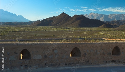 oman mountains from jabrin fort