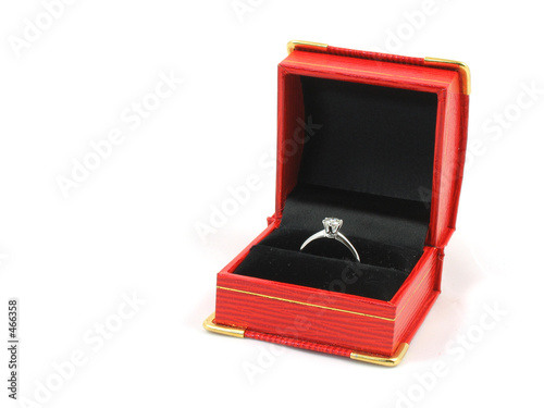 engagement ring in the box