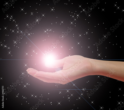 hand holding star