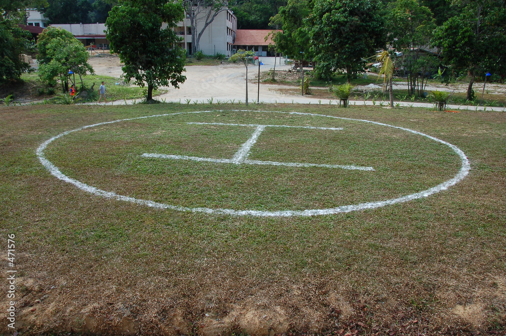 makeshift helipad makeshift helipad