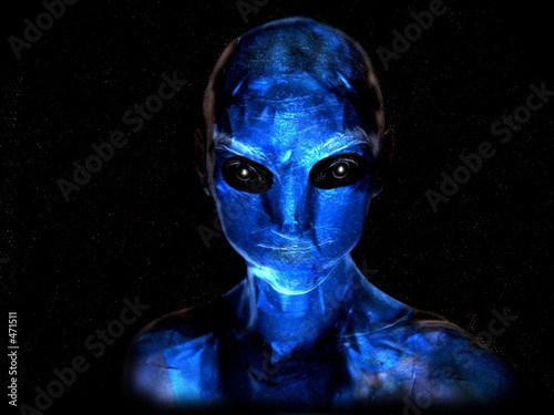 blue alien