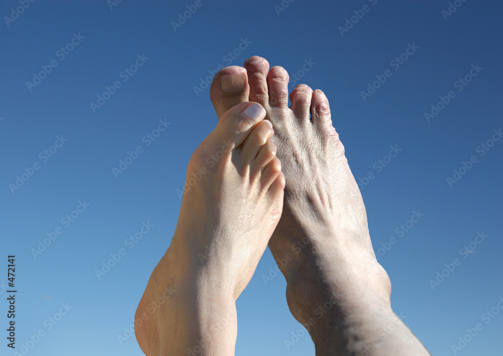 pieds, homme, femme Stock Photo | Adobe Stock