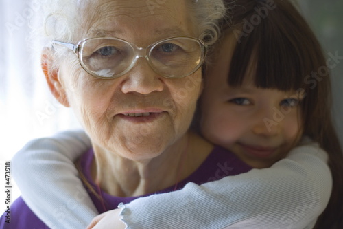 Fotografia, Obraz happy with grandma
