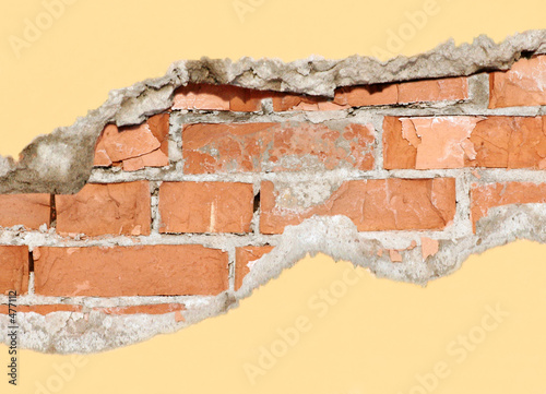 brick hole