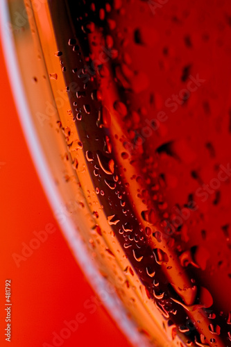 macro close up wine glass and red or rose wine