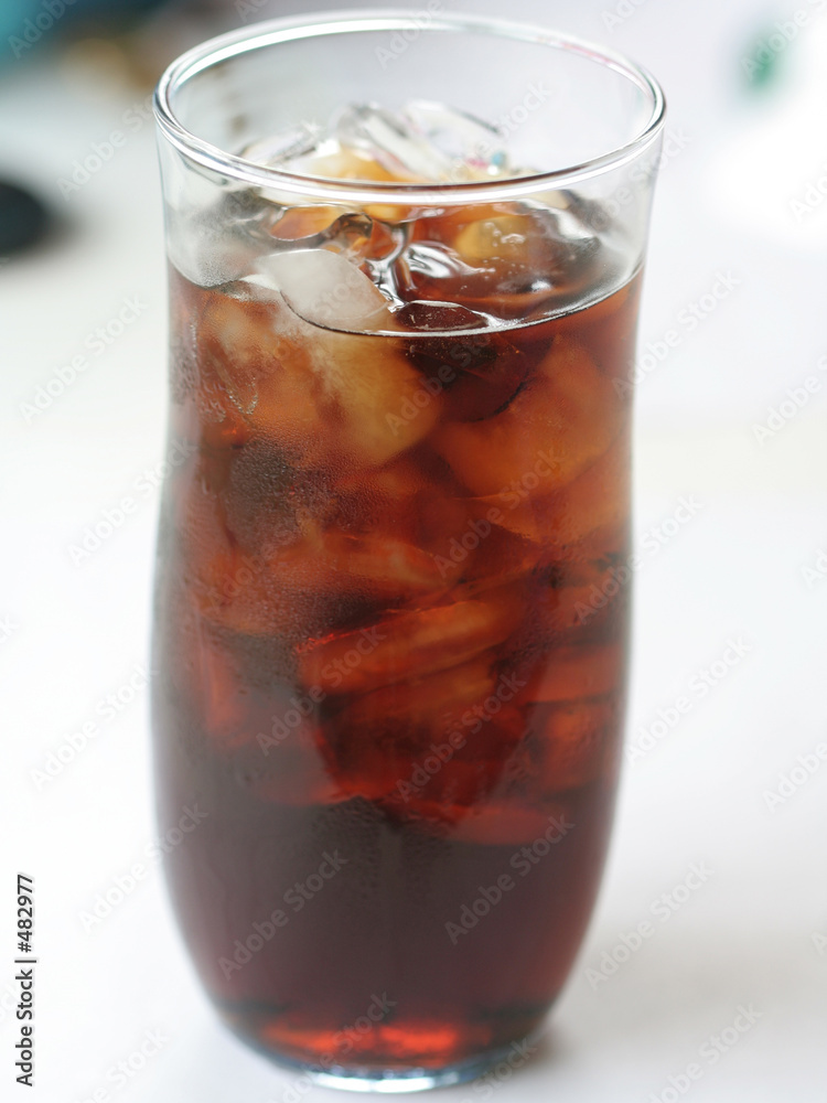 soda in glass close up soda in glass close up