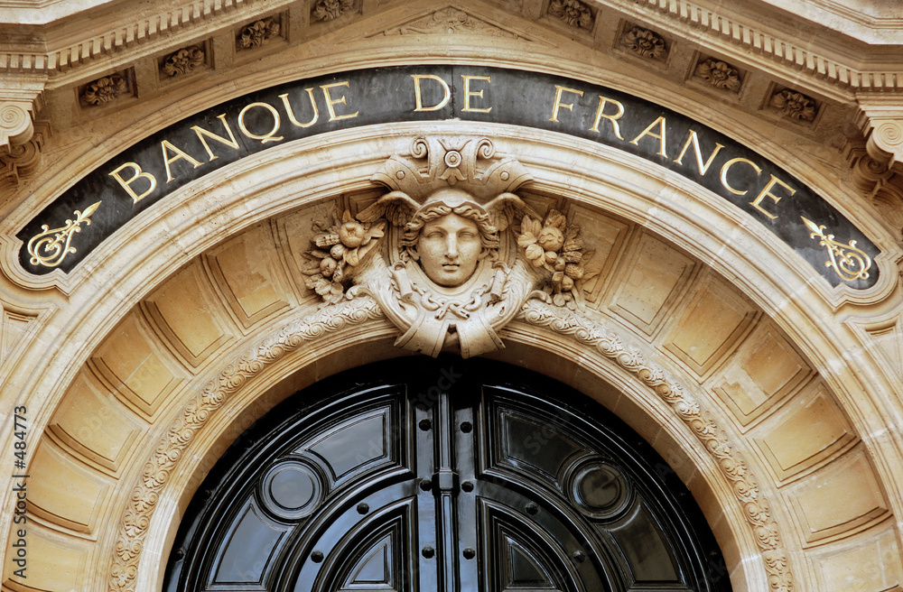 Obraz premium france, paris: banque de france