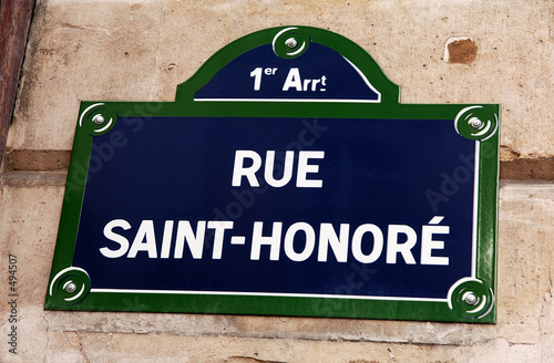 france, paris: rue saint-honore © TMAX
