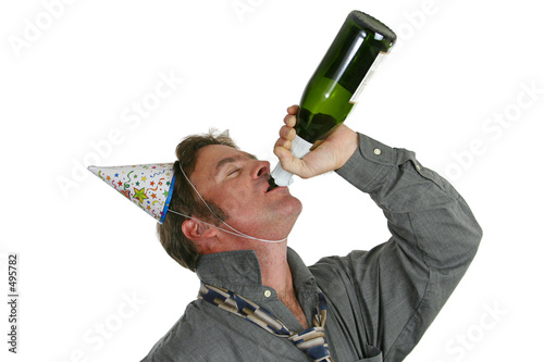 champagne party guy photo