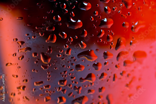 macro close up wine glass and red or rose wine