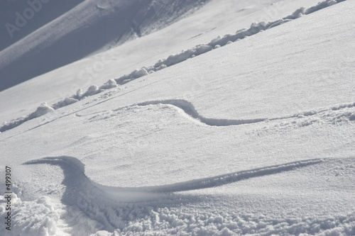 Canvastavla two snowboard waves
