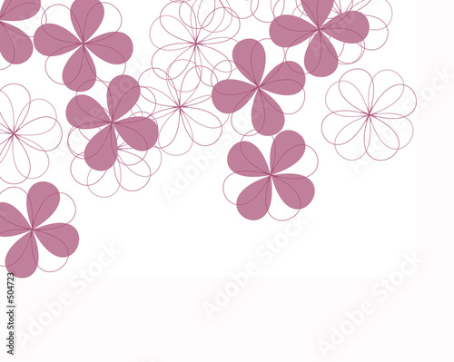 petals over background illustration
