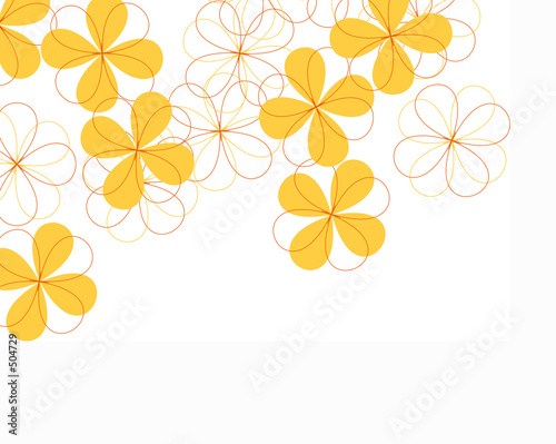 golden flower illustration