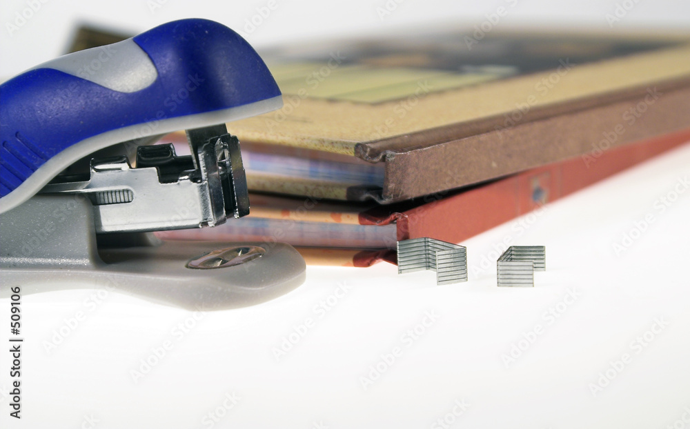 diary and stapler diary and stapler