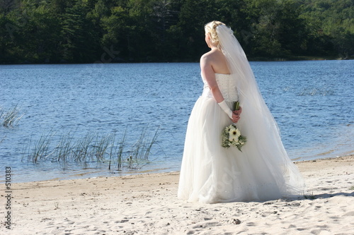 bride by the lake