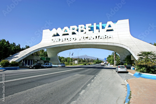 marbella arch in san pedro in spain photo