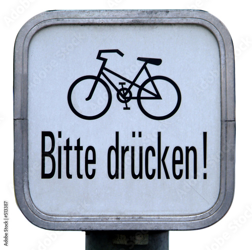 fahrrad bitte drücken photo