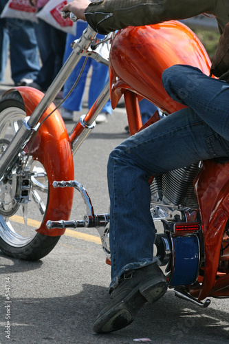 friends on motorcylce photo