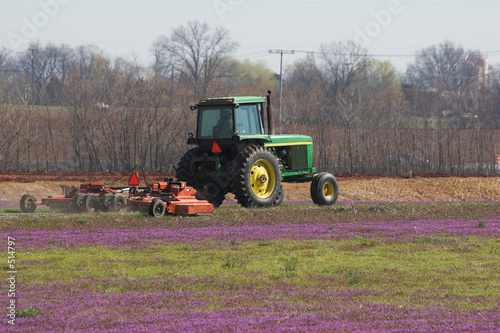 cutting grass