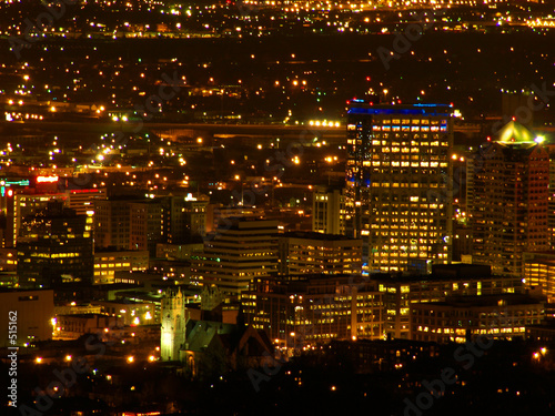 downtown salt lake city night