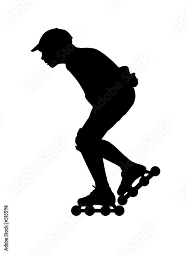 roller boy isolated