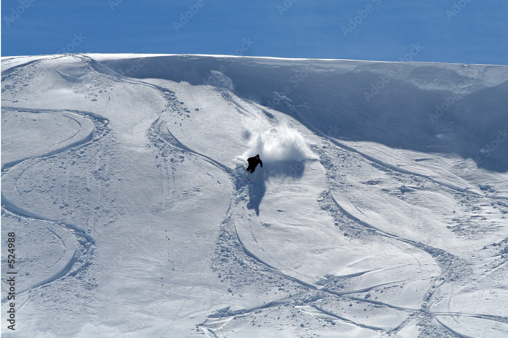 Φωτογραφία ski hors pistes