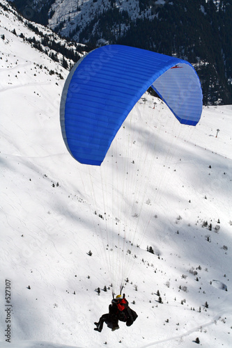 parapente bleu