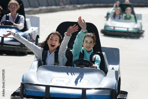 girls on go cart