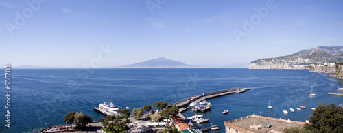 naples view from the port of sorrento photo