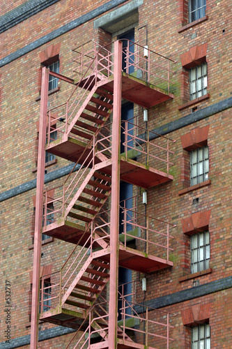 old fire escapr stair photo