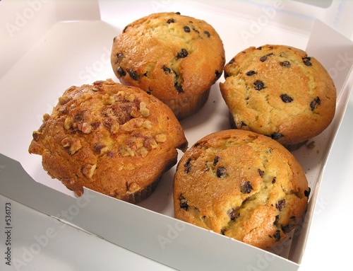 muffins in a box.