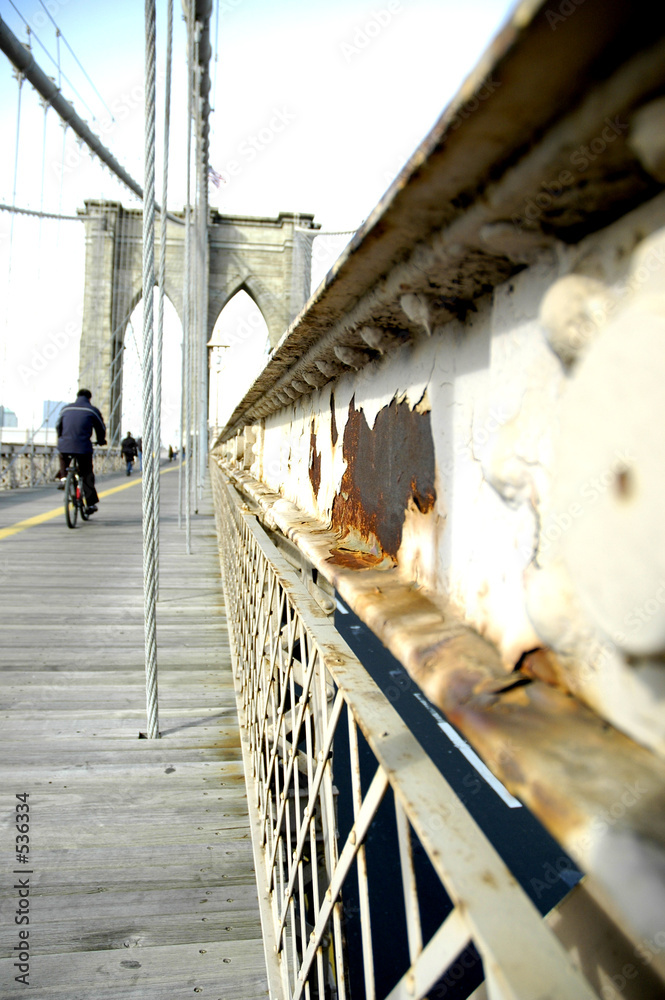 Fototapeta premium Brooklyn Bridge rower