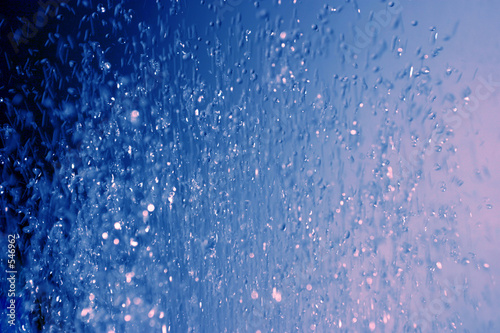 purple water drops space