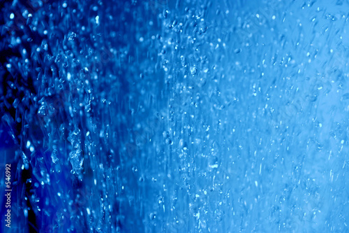 blue water drops air