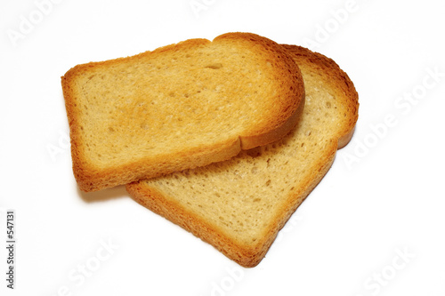 two slices of toasted bread