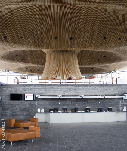 Canvastavla foyer of the new welsh national assembly building.
