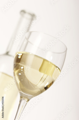 galss of white wine photo