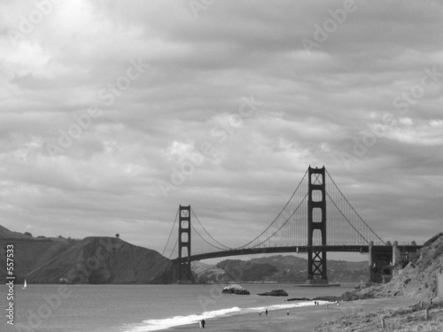 Photography golden gate bridge black/white