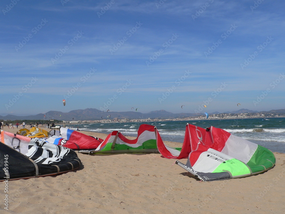 st aygulf - kite voile sur plage