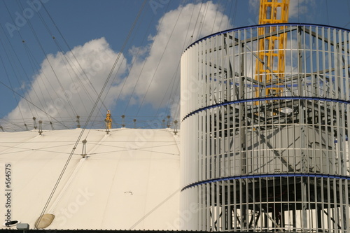 close up view of the millennium dome