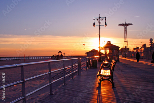 coney island sunset