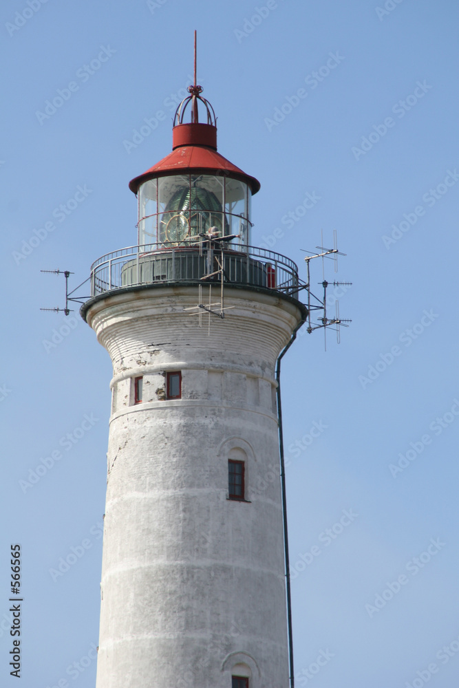 leuchtturmspitze mit signallampen