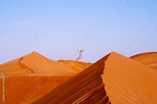 aircraft in the desert