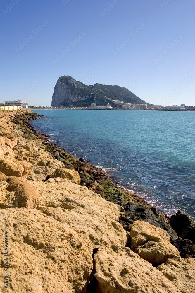 views to gibraltar from la linea in spain
