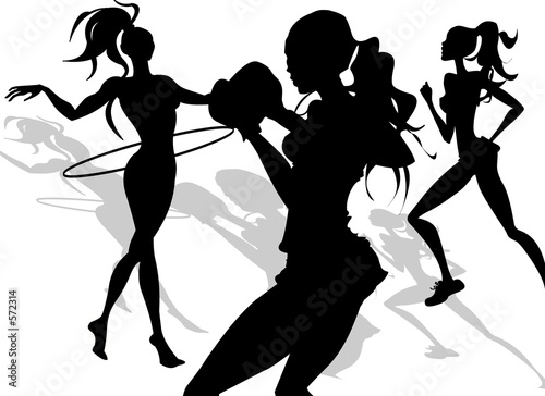 fitness silhouettes