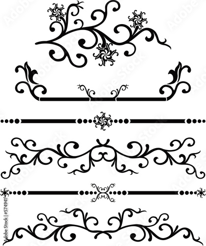 scroll, cartouche, decor