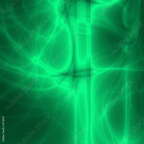 abstract green lines
