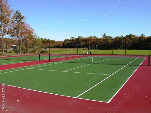 tennis courts.